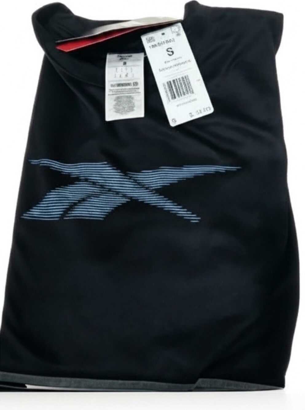 Reebok Black T-Shirt with Blue Logo
